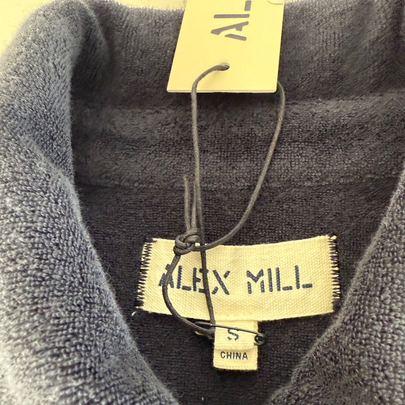 Alex Mill Terry Cloth Jumpsuit in Washed Navy Size S - Picture 2 of 7